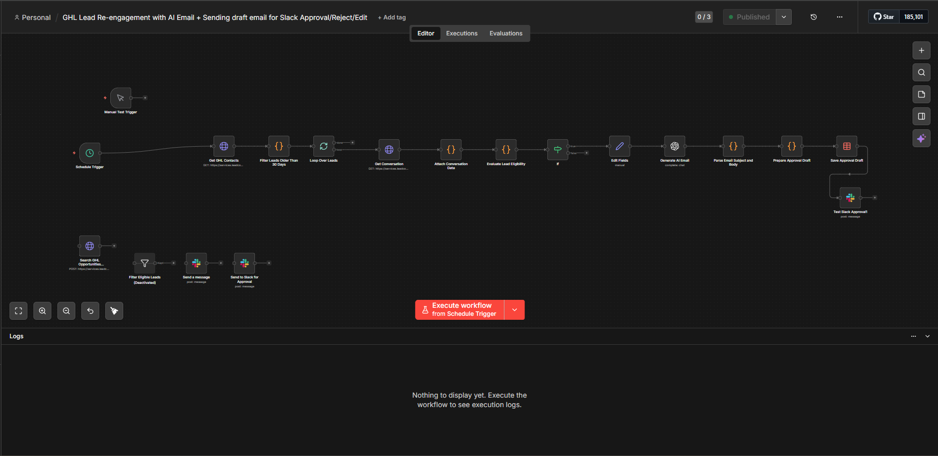 AI re-engagement workflow