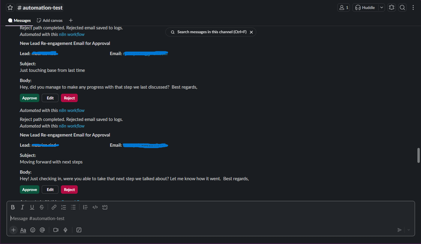 AI email approval flow