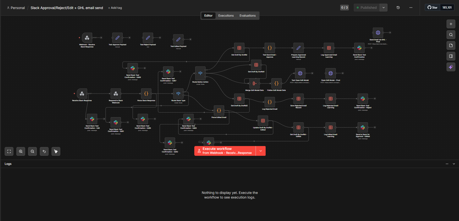 Slack approval routing workflow